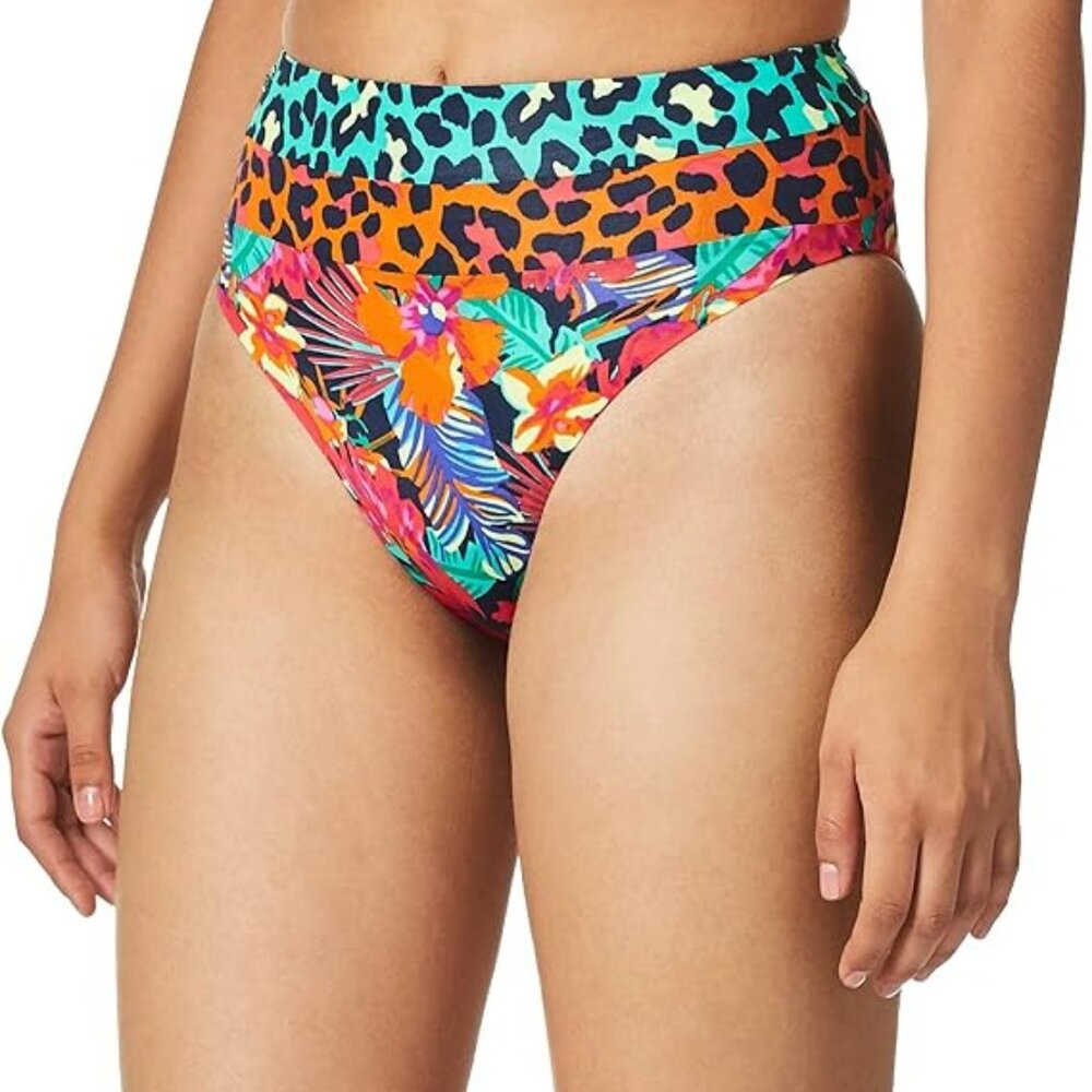 Women's‎ NWT Hilinker Pura Wild Suzein Bikini Rise/High Leg Bottoms Size Large
